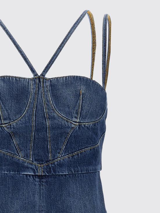 25FW 넨시 도자카 롱 원피스 NDSS25DEN020 BLUEWASH Denim - NENSI DOJAKA