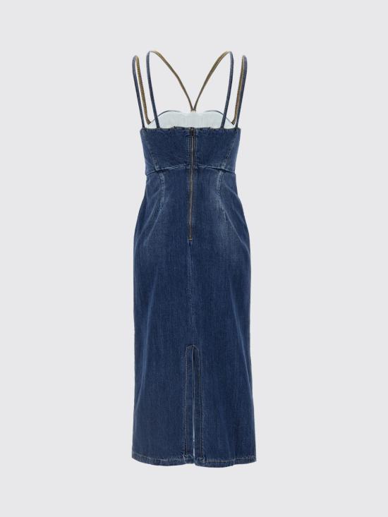 25FW 넨시 도자카 롱 원피스 NDSS25DEN020 BLUEWASH Denim - NENSI DOJAKA