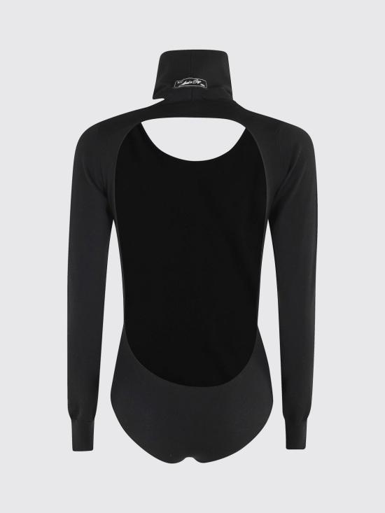 25FW 에리카 카발리니 바디수트 티셔츠 E5WA03 Y69 Black - ERIKA CAVALLINI