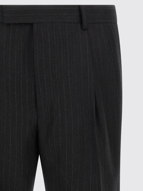 25FW 오라리 스트레이트 팬츠 A25AP02BS CHARCOALNAVYSTRIPE Grey - AURALEE