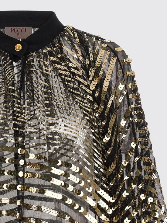 25FW 푸찌 블라우스 5URM225U941 999 Black - PUCCI