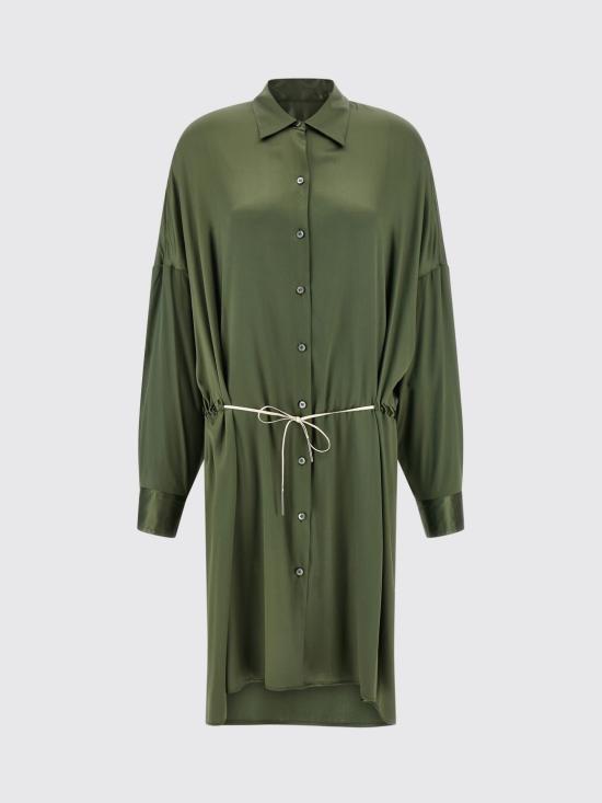 25FW 드리스 반 노튼 롱 원피스 0110832032 606 Green