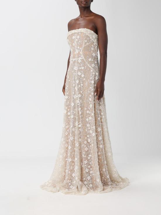 25FW 제니 롱 원피스 79AJO499NR010 899 White - GENNY