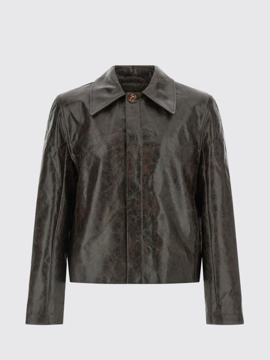 25FW 세퍼 가죽 자켓 MFW25KEANE COATEDDARKTECH Brown