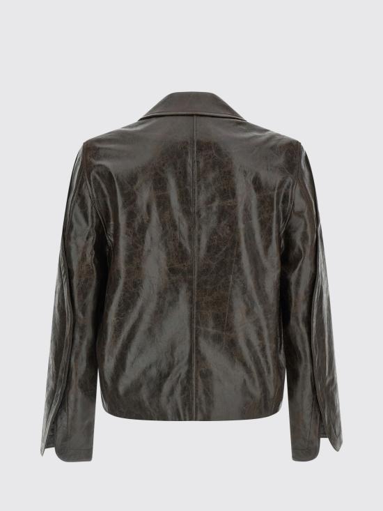 25FW 세퍼 가죽 자켓 MFW25KEANE COATEDDARKTECH Brown - SEFR