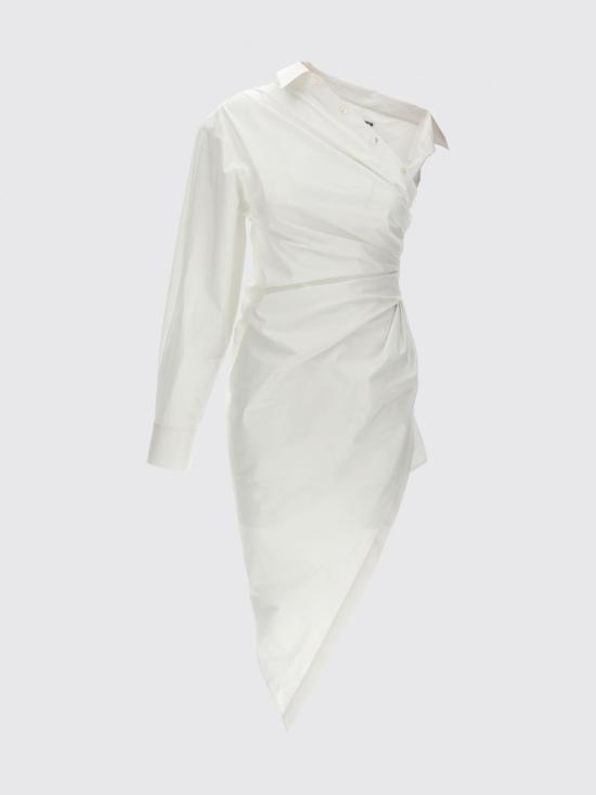 25FW 알렉산더 왕 롱 원피스 1WC4246704 100 White