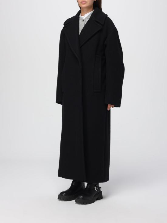 25FW 스포트막스 ZEBRA 체브라 오버사이즈 코트 2522016022600 004 Black - SPORTMAX