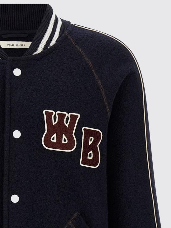 25FW 웨일즈보너 봄버 자켓 MA25JE18JE04 503 Blue - WALES BONNER