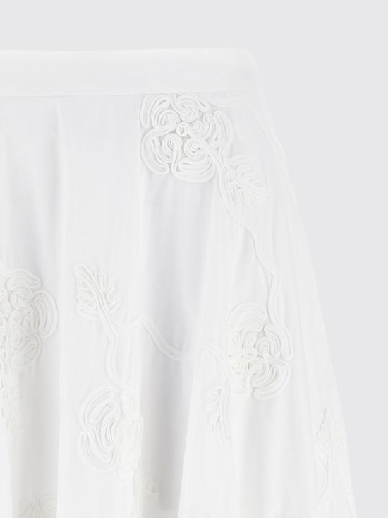 25FW 로테이트 미디 스커트 114557 400 White - ROTATE