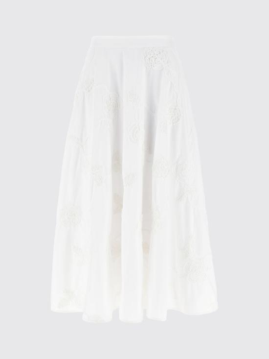 25FW 로테이트 미디 스커트 114557 400 White