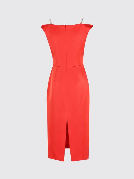 25FW 데이비드 코마 롱 원피스 PF25DK52D RED SILVER Red - DAVID KOMA