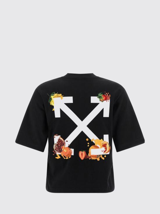 25FW 오프화이트 반팔 티셔츠 OWAA124F25JER003 1001 Black - OFF WHITE