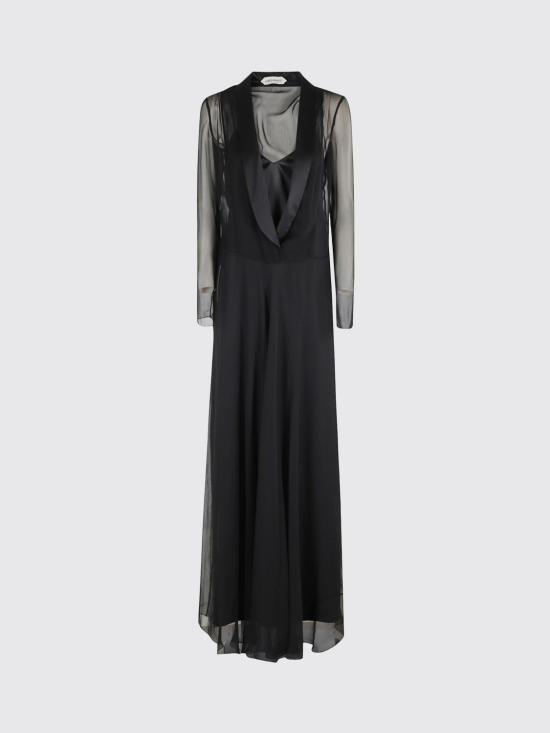25FW 알베르타 페레티 롱 원피스 04145115 0555 Black