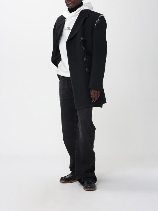 25FW 마르지엘라 업사이드 다운 자수 로고 후드 S50GU0167S25503 961 White - MAISON MARGIELA