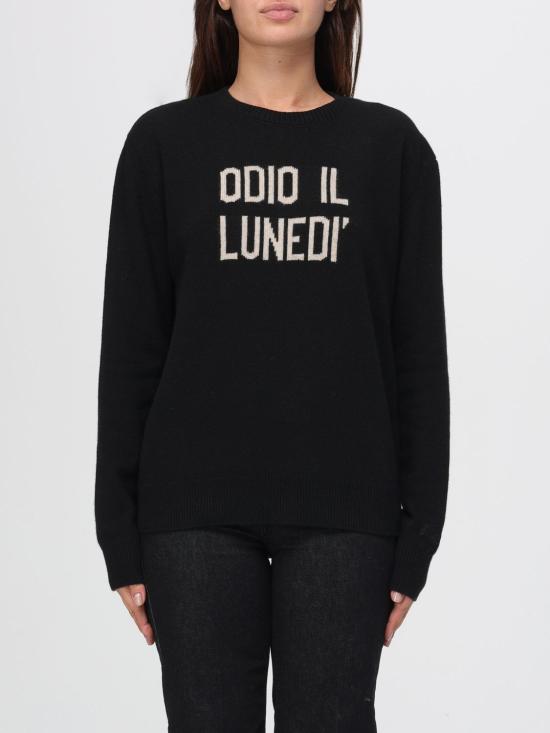 25FW 세인트바쓰 스웨터 QUE0010 04101I Black