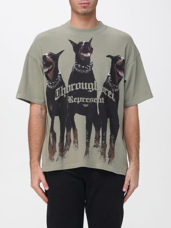 25FW 리프레젠트 반팔 티셔츠 MLM41135 KHAKI Kaki