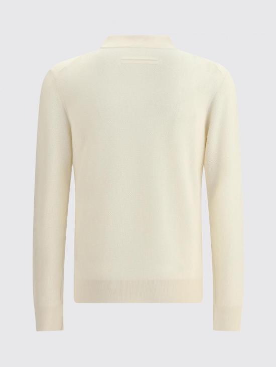 25FW 에르메네질도제냐 폴로 티셔츠 UGK93A2131 N01 White - ERMENEGILDO ZEGNA