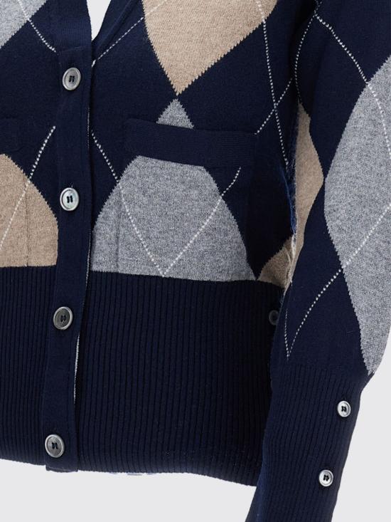 25FW 톰브라운 가디건 FKC659AY2001 415 Blue - THOM BROWNE