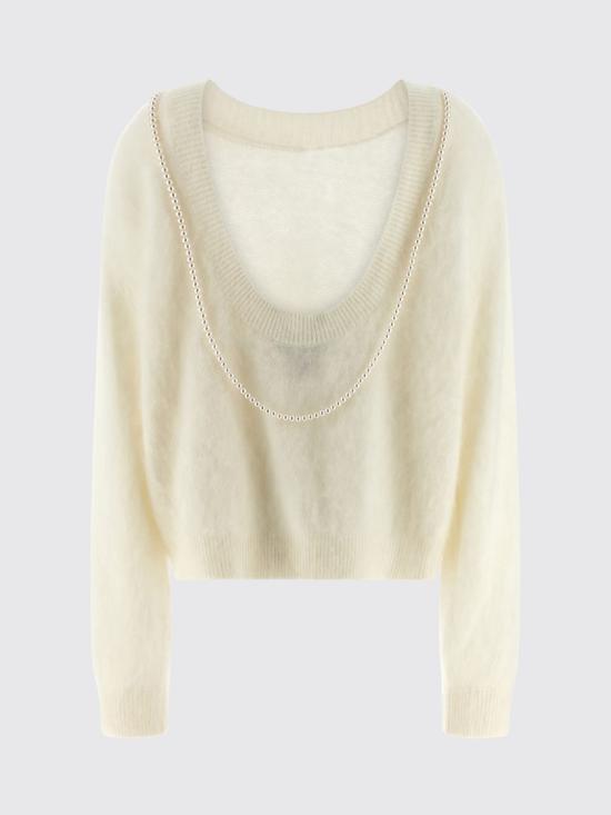 25FW 베르나데트 스웨터 PS26KNITPULLSOL G37 White - BERNADETTE