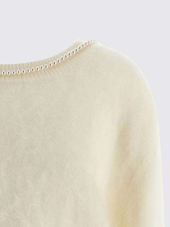 25FW 베르나데트 스웨터 PS26KNITPULLSOL G37 White - BERNADETTE