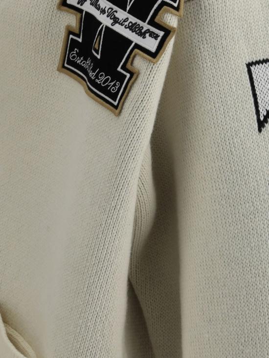 25FW 오프화이트 스웨터 OMHB019F25KNI001 0B10 Yellow Cream - OFF WHITE