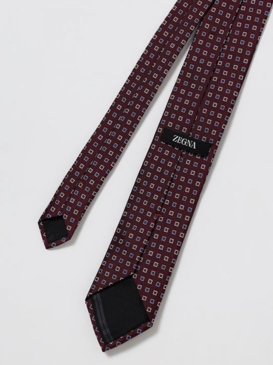 25FW 에르메네질도제냐 넥타이 1P8Z2D04TA2 608 Burgundy - ERMENEGILDO ZEGNA