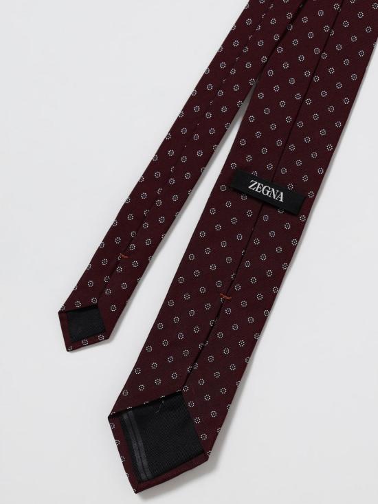 25FW 에르메네질도제냐 넥타이 1P8Z2D03TA2 608 Burgundy - ERMENEGILDO ZEGNA