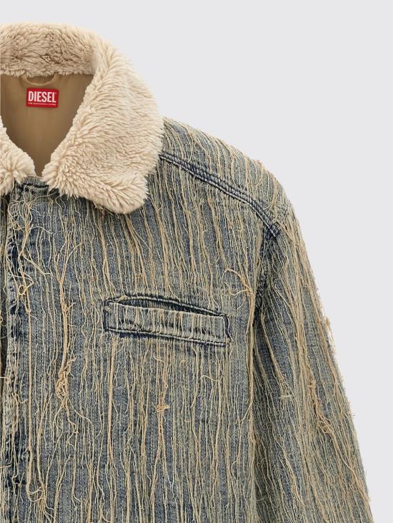 25FW 디젤 자켓 A192760CMBZ 01 Blue - DIESEL