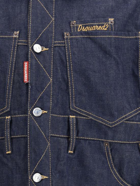 25FW 디스퀘어드2 데님 자켓 S71AN0627D30011 470 Navy - DSQUARED2