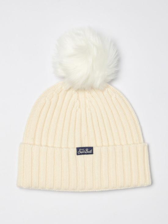 25FW 세인트바쓰 비니 WENG006 03708I White - MC2 SAINT BARTH