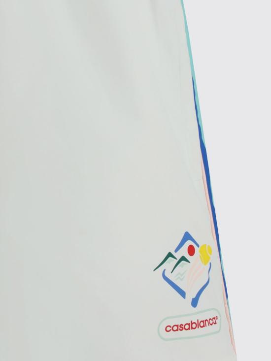 25FW 카사블랑카 숏팬츠 MPF25TR029 01 White - CASABLANCA