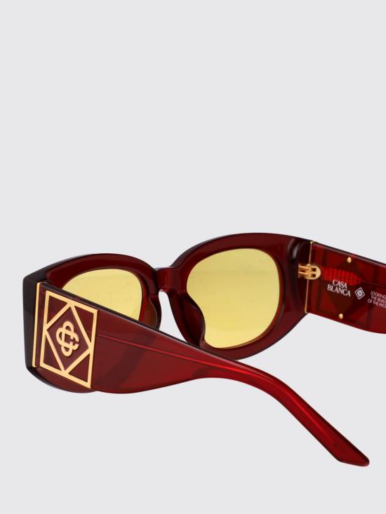 25FW 카사블랑카 선글라스 EW 018 01 WINE GOLD Red - CASABLANCA