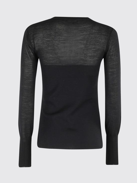 25FW 로베르토 콜리나 긴팔 티셔츠 253F03401 09 Black - ROBERTO COLLINA