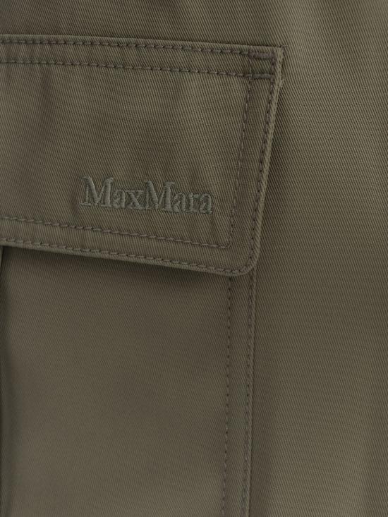 25FW 막스마라 스트레이트 팬츠 2521136101600 004 Green - MAX MARA