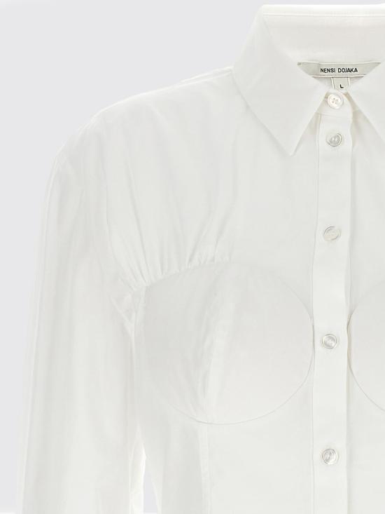 25FW 넨시 도자카 셔츠 NDAW24SHT031 White - NENSI DOJAKA