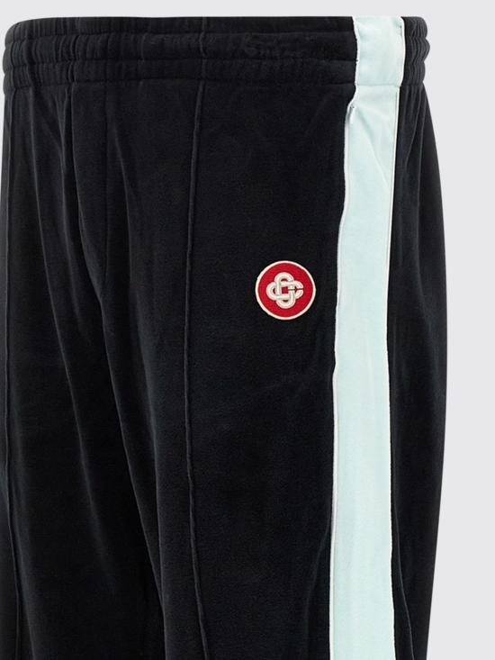 25FW 카사블랑카 스트레이트 팬츠 MPF25JTR281 01 Black - CASABLANCA