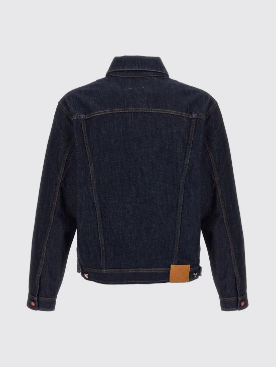 25FW 카사블랑카 데님 자켓 MPF25JK401 01 Blue - CASABLANCA