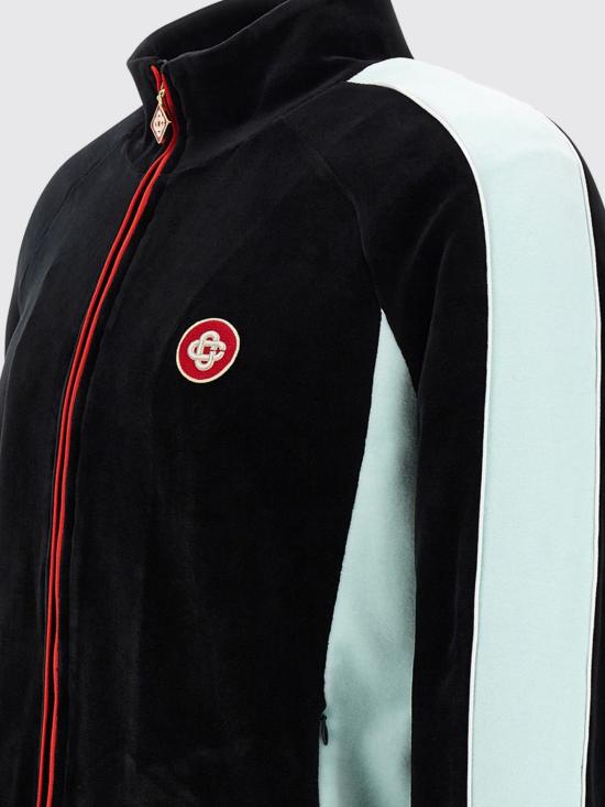 25FW 카사블랑카 긴팔 티셔츠 MPF25JTP395 01 Black - CASABLANCA