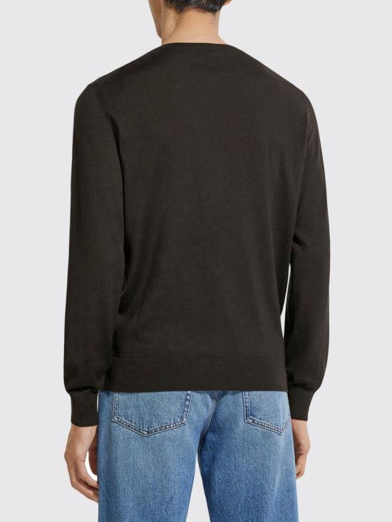 25FW 에르메네질도제냐 스웨터 UGJ00A2110 M99 Brown - ERMENEGILDO ZEGNA