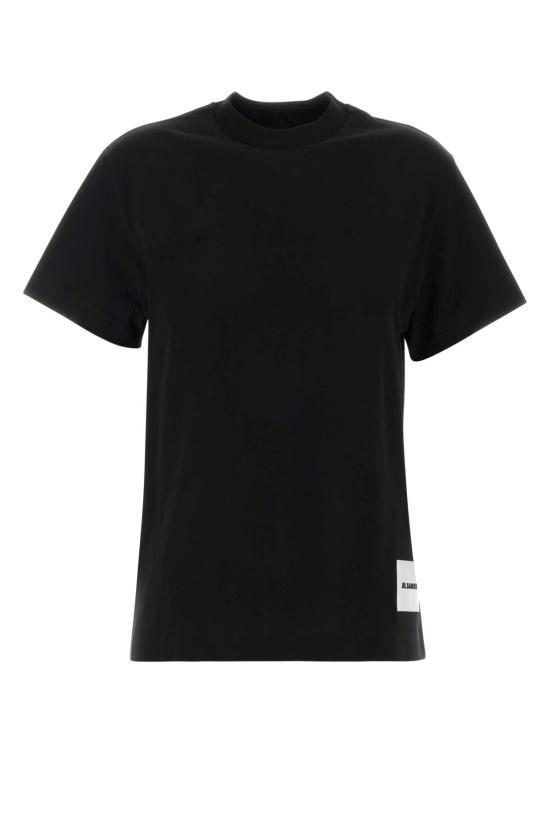 25SS 질샌더 반팔 티셔츠 J40GC0001J45048 001 Black