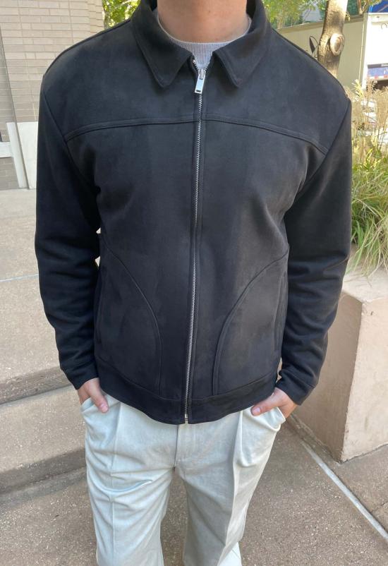  더 엔케이씨 스토어 자켓 Nkc 스토어 블랙 스웨이드 재킷 - The NKC Store