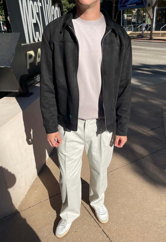  더 엔케이씨 스토어 자켓 Nkc 스토어 블랙 스웨이드 재킷