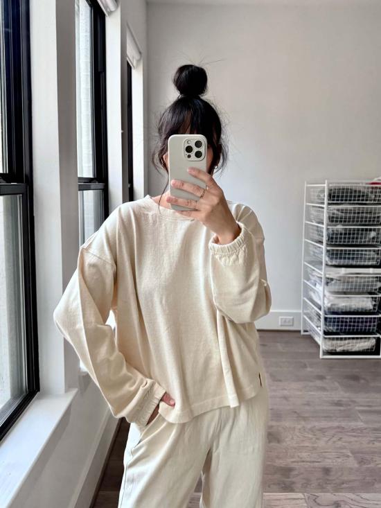  르 본 숍 긴팔 티셔츠 나투렐 티셔츠 - LE BON SHOPPE