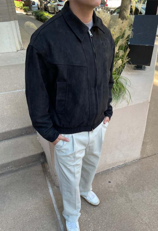  더 엔케이씨 스토어 봄버 자켓 Nkc 스토어 스웨이드 봄버 재킷 - The NKC Store