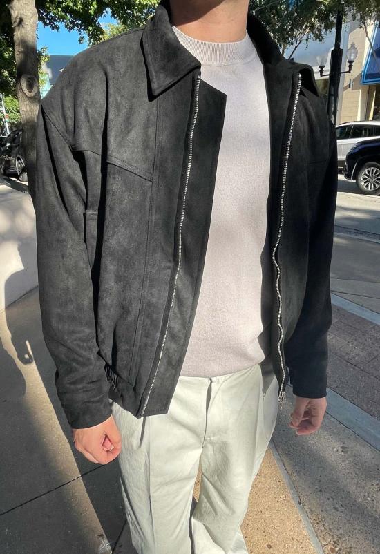  더 엔케이씨 스토어 봄버 자켓 Nkc 스토어 스웨이드 봄버 재킷 - The NKC Store