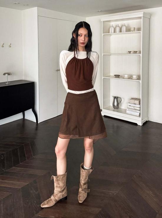  더 엔케이씨 스토어 숏 스커트 Nkc 스토어 매디슨 스트라이프 스커트 - The NKC Store