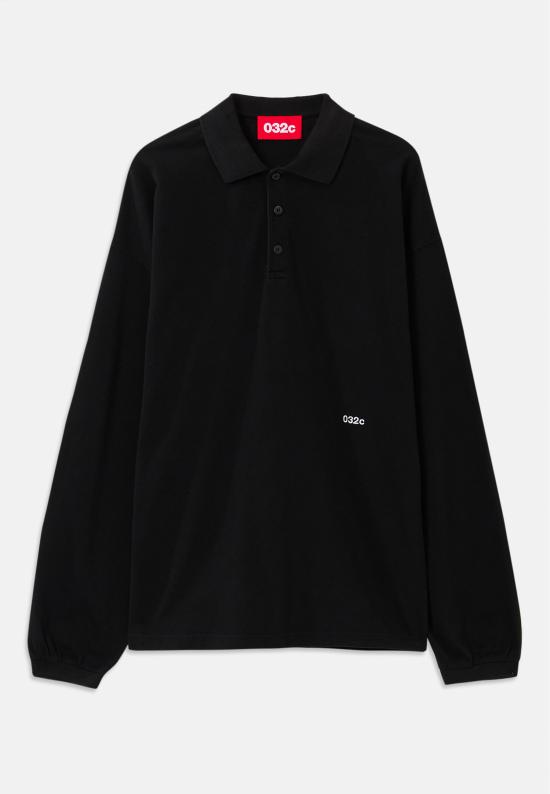 25FW 032C 폴로 티셔츠 32CU252PRTL048BK WASHED BLACK DOM