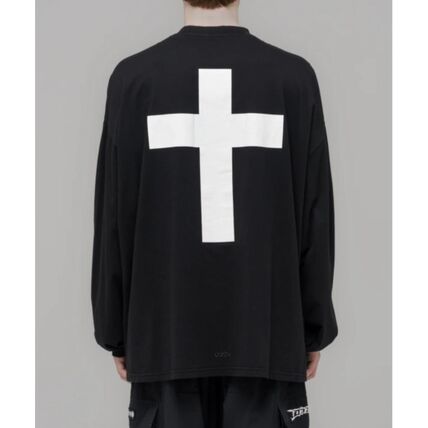 25FW 032C 긴팔 티셔츠 32CU252PRTL045BK WASHED BLACK DOM - 032C