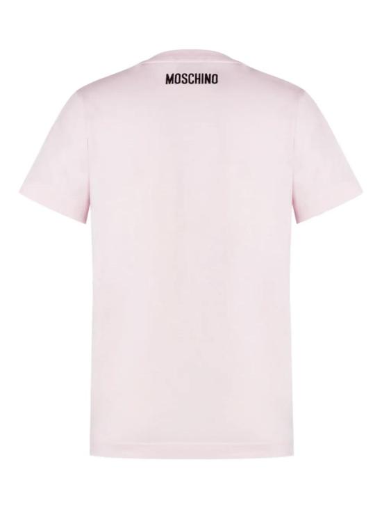 25FW 모스키노 반팔 티셔츠 AEF252D B07725441AEF1229 Pink DOM - MOSCHINO