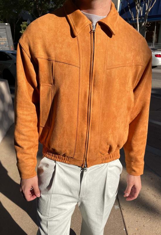  더 엔케이씨 스토어 봄버 자켓 Nkc 스토어 스웨이드 봄버 재킷 - The NKC Store